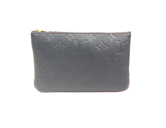 Louis Vuitton Empreinte Bicolor Double Zip Pochette M63916 Shoulder Bag Crossbody Bag