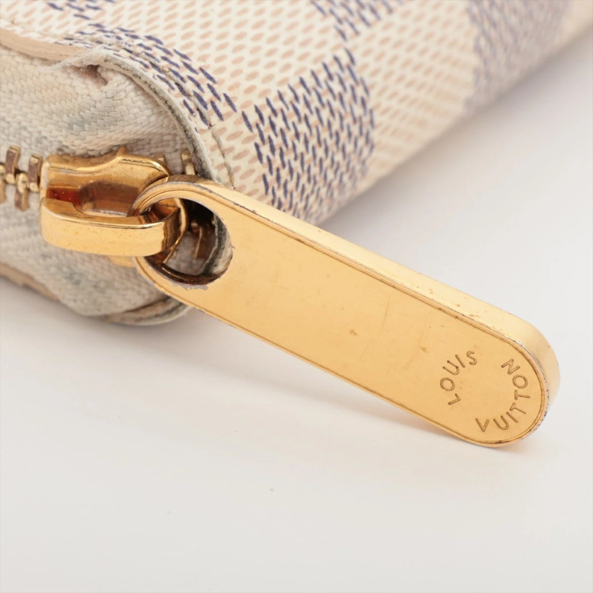 Louis Vuitton Damier Azur Zippy Wallet N41660 Round Zip