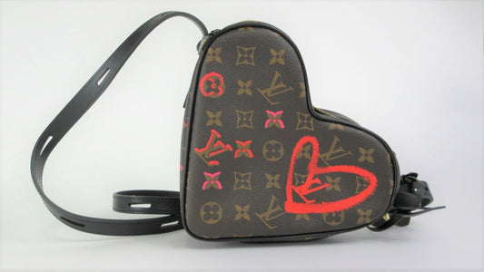 Louis Vuitton Monogram/Valentine Sac Cool Heart-shaped Shoulder Bag M45890