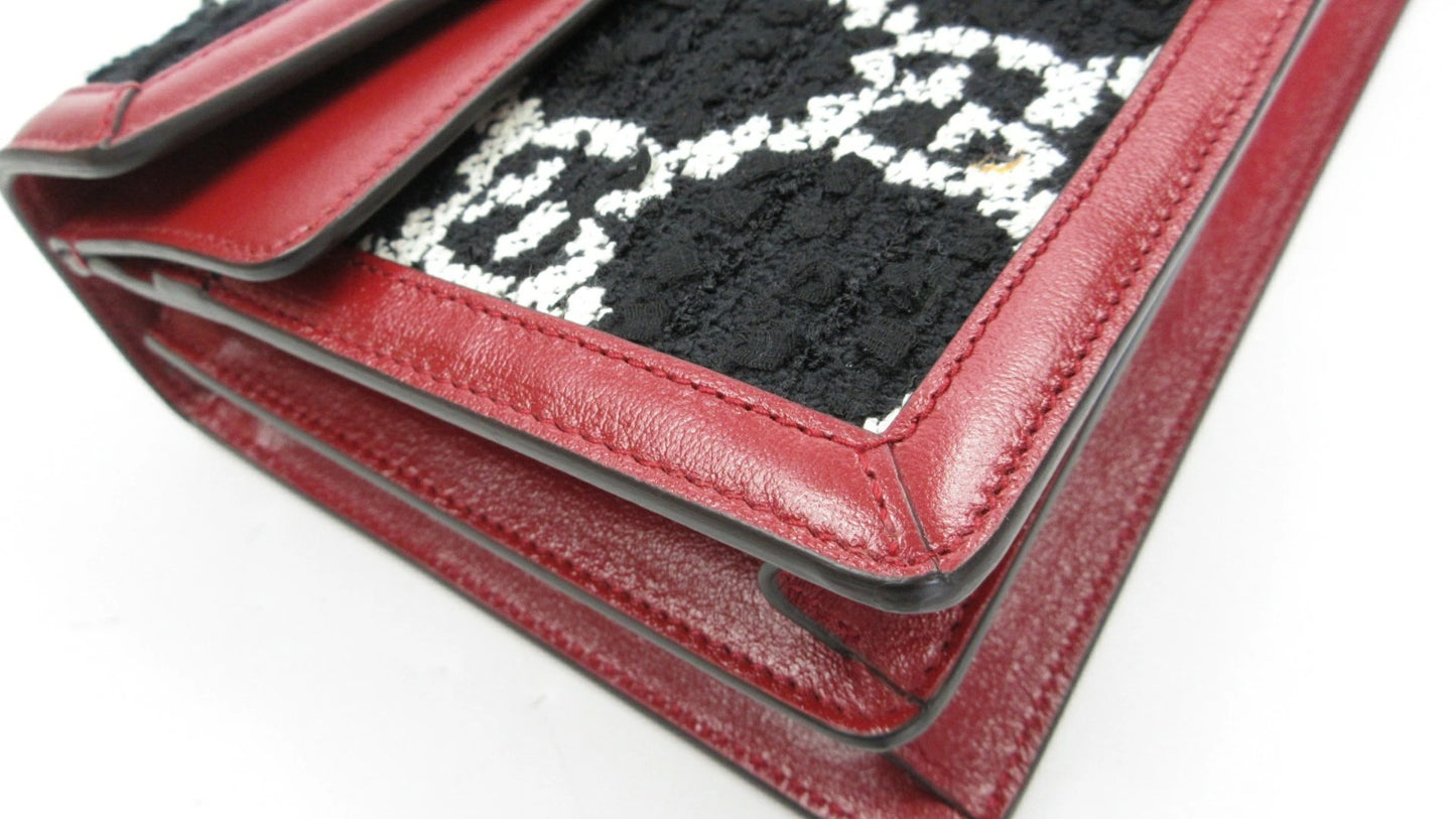 Gucci Dionysos Chain Shoulder Bag 400249 Black Red White