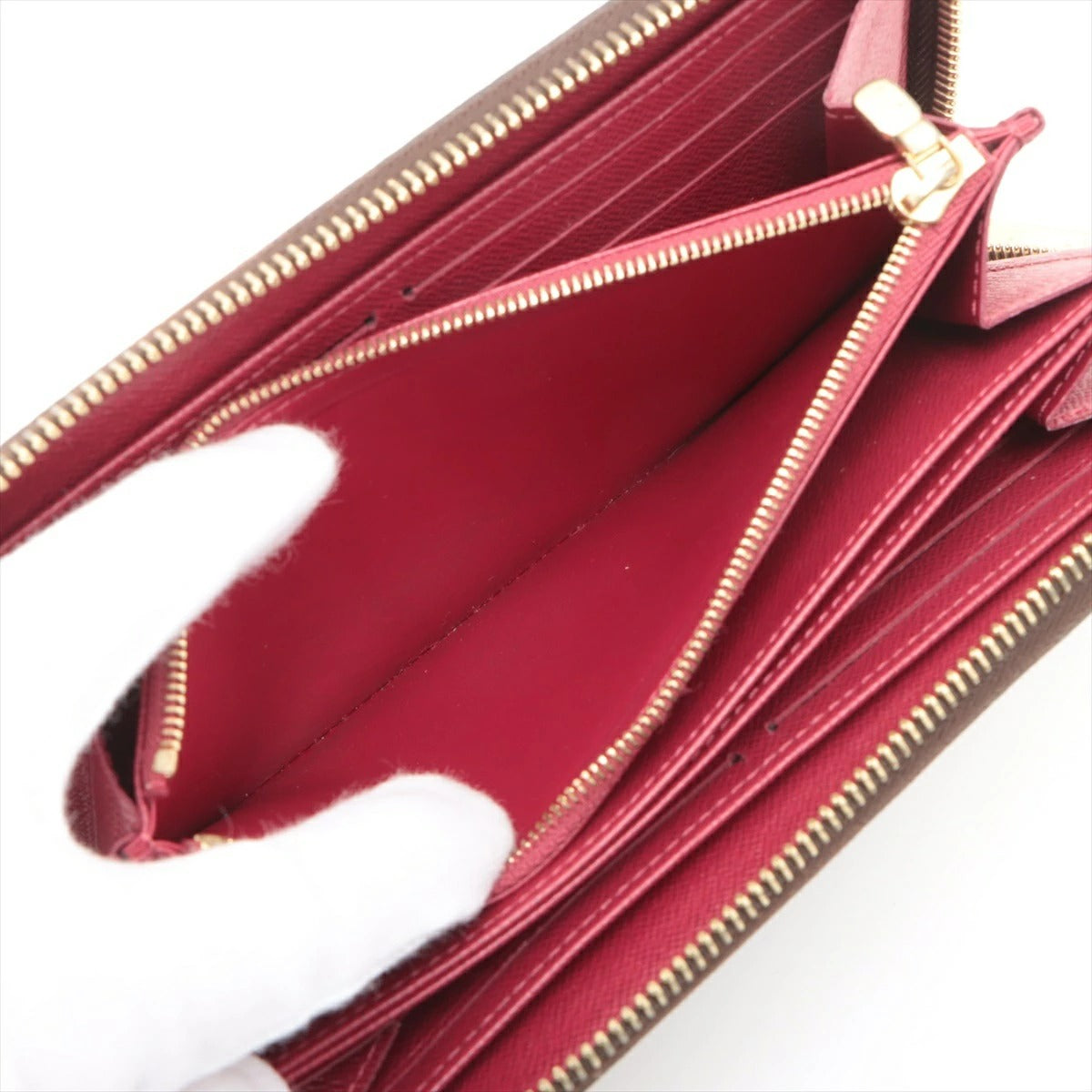 Louis Vuitton Monogram Zippy Wallet M41895 Fuchsia Long Wallet