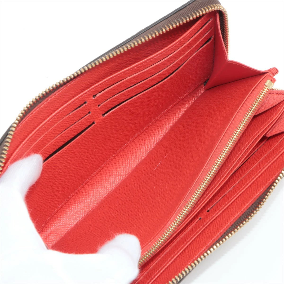 Louis Vuitton Monogram Zippy Wallet Round Zip Coquelicot M41896