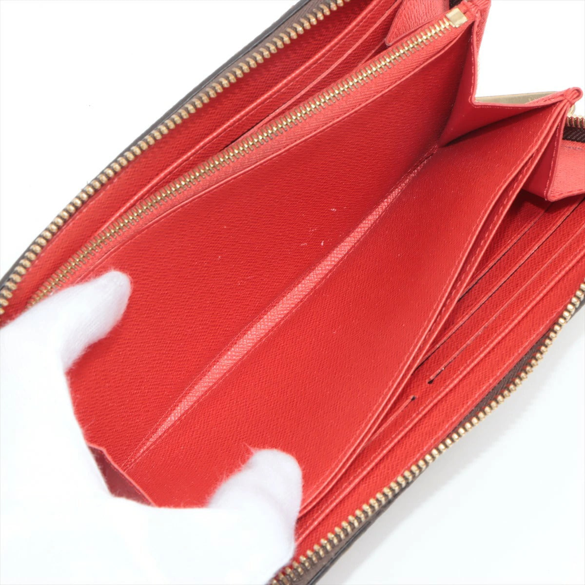 Louis Vuitton Monogram Zippy Wallet Round Zip Coquelicot M41896