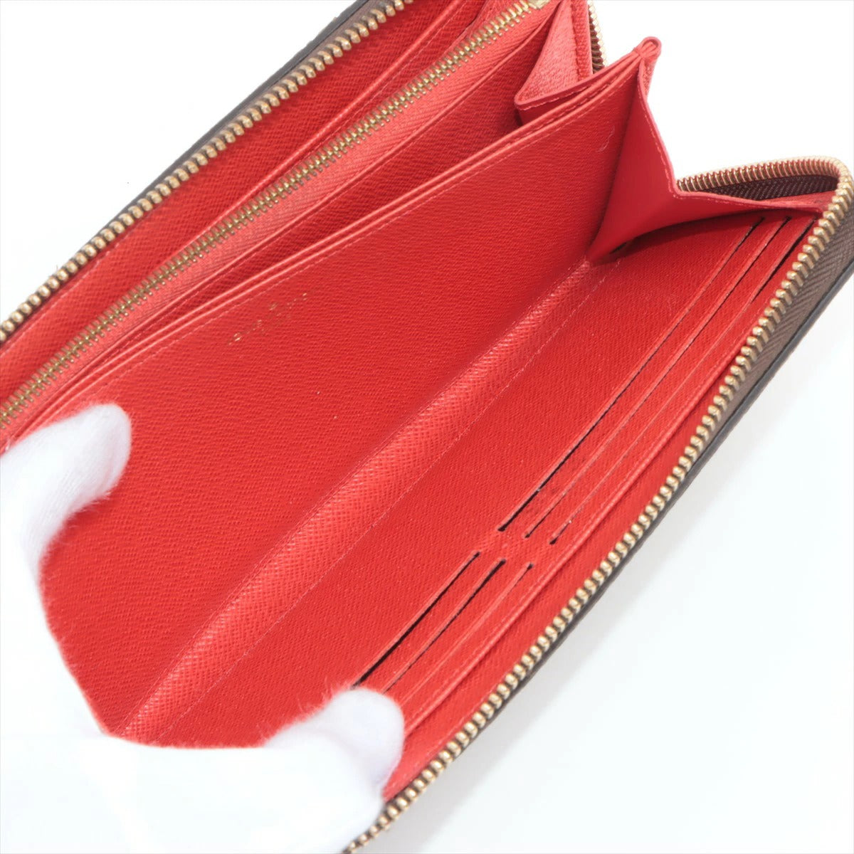 Louis Vuitton Monogram Zippy Wallet Round Zip Coquelicot M41896