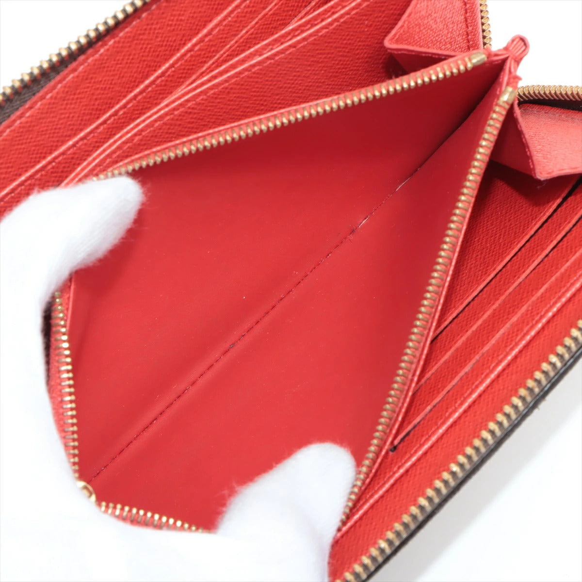Louis Vuitton Monogram Zippy Wallet Round Zip Coquelicot M41896