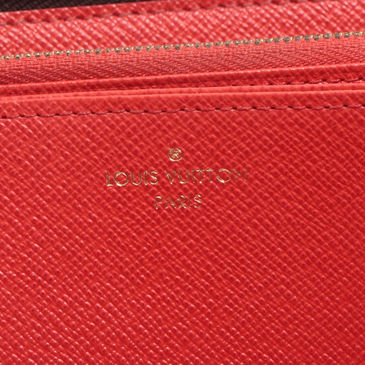 Louis Vuitton Monogram Zippy Wallet Round Zip Coquelicot M41896