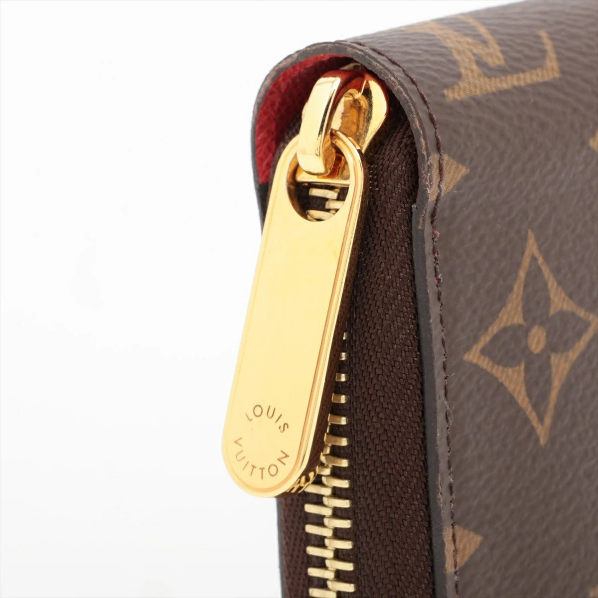 Louis Vuitton Monogram Zippy Wallet M41896 Coquelicot Round Zip Long Wallet