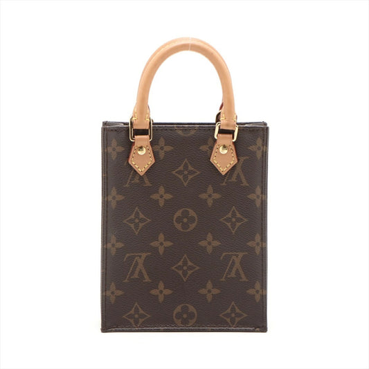 Louis Vuitton Monogram Petite Sac Plat M69442 Mini Tote Bag Shoulder Bag Pochette
