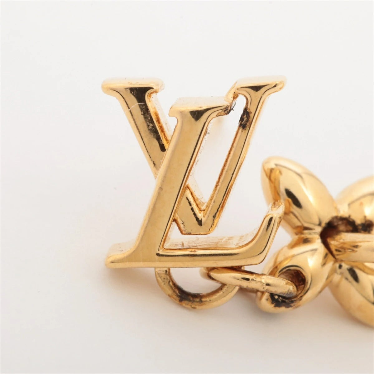 Louis Vuitton Boucle de Reuil Earrings LV Flower Gram M00771 Gold