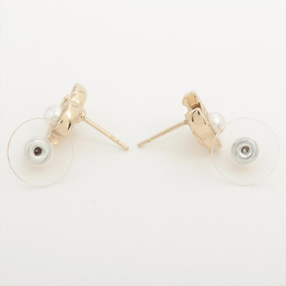 Chanel Coco Mark Earrings, Pearl, Rhinestone A20B