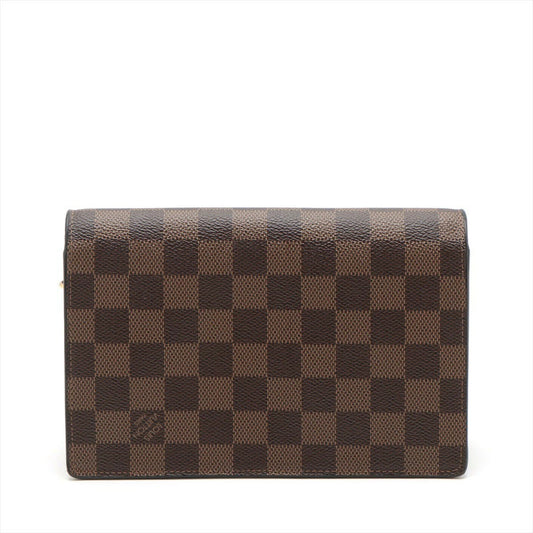 Louis Vuitton Damier Vavin Chain Wallet N60221 Crossbody Bag