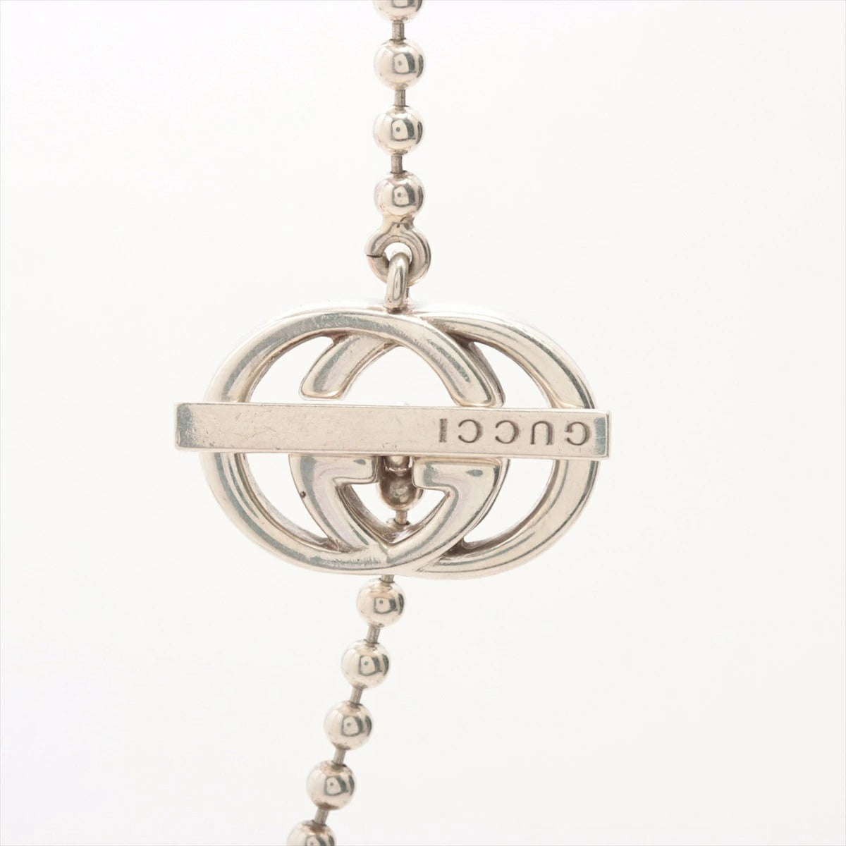 Gucci Interlocking G Necklace Silver 925 20.8g Logo