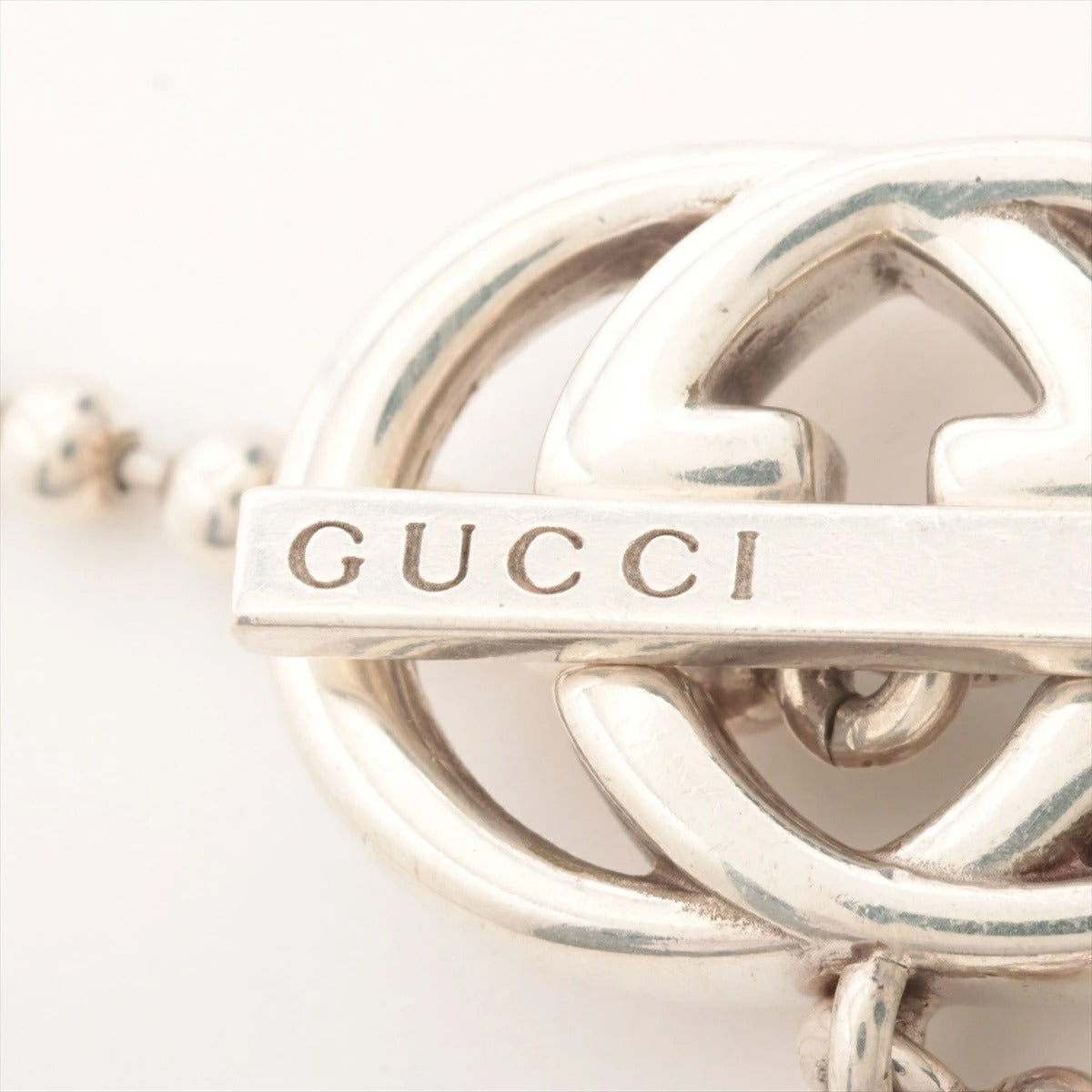 Gucci Interlocking G Necklace Silver 925 20.8g Logo