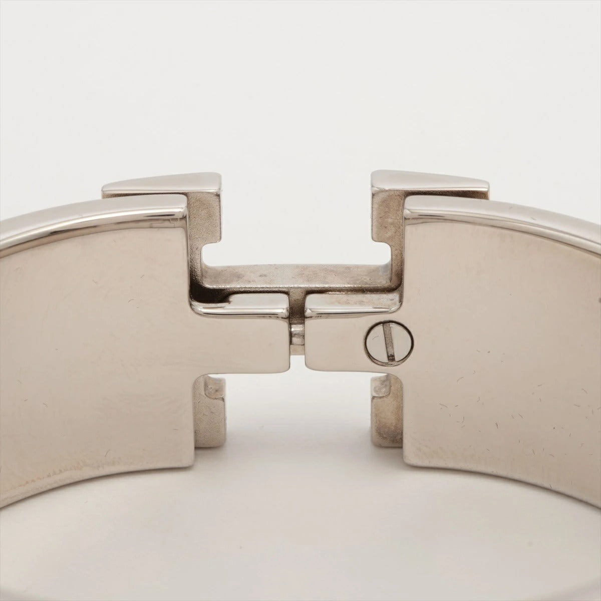 Hermes H Bangle Click Clack Blue/Silver