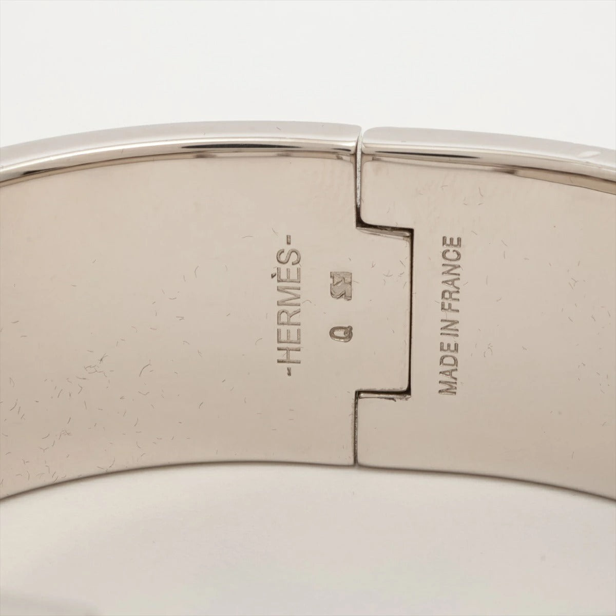 Hermes H Bangle Click Clack Blue/Silver