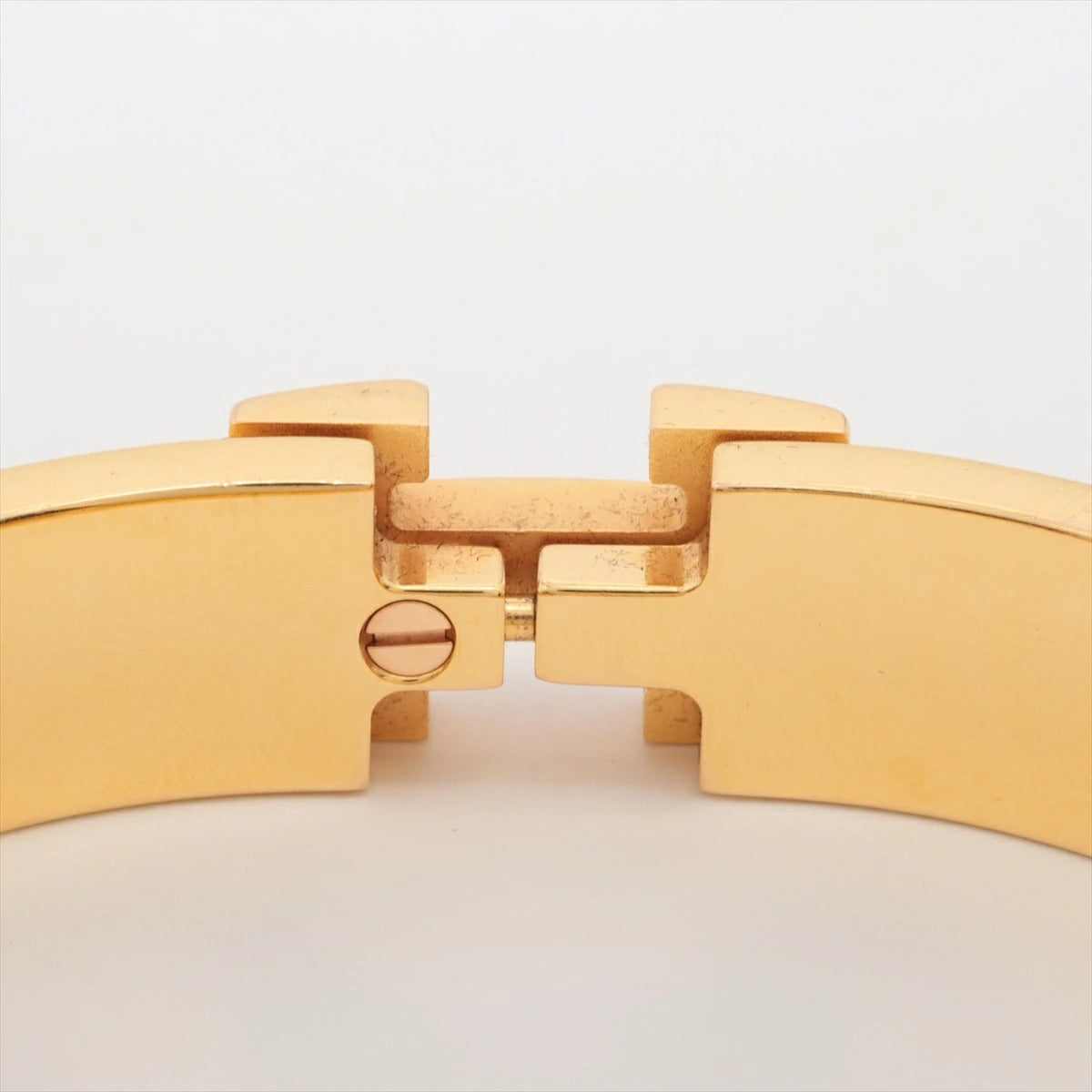 Hermes H Bangle Click H GM Bracelet off-White/Gold