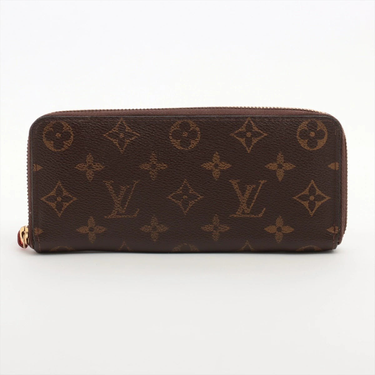 Louis Vuitton Monogram Portefeuille Clemence M60743 Pimont/Orange Round Zip