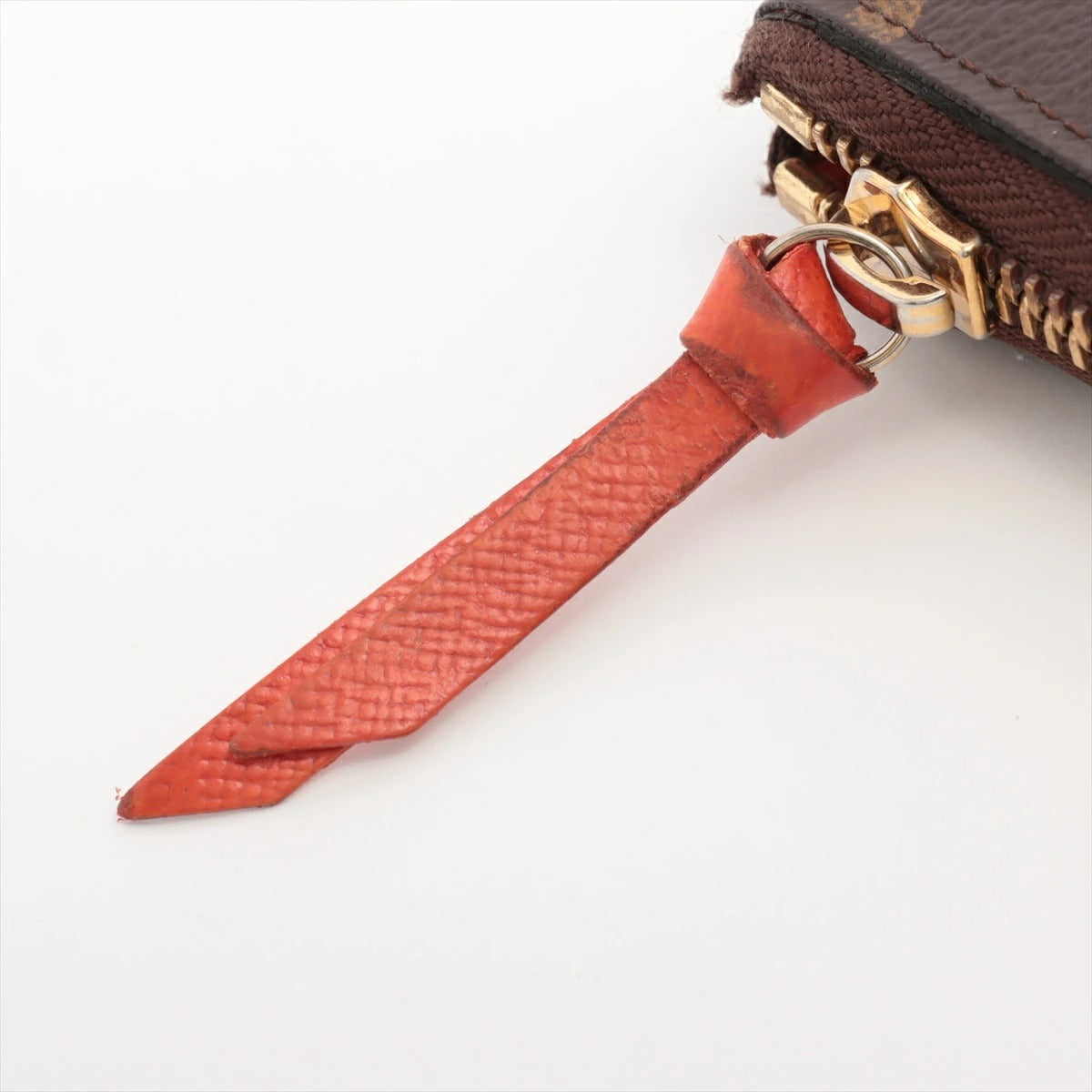 Louis Vuitton Monogram Portefeuille Clemence M60743 Pimont/Orange Round Zip