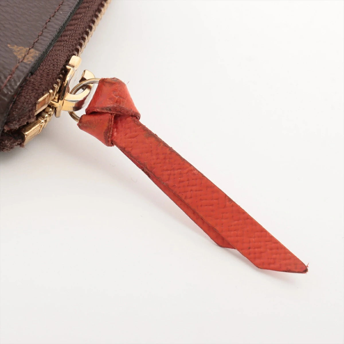 Louis Vuitton Monogram Portefeuille Clemence M60743 Pimont/Orange Round Zip