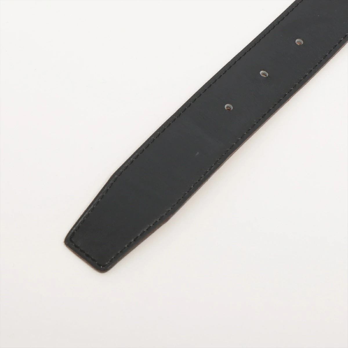 Hemès Constance H Belt, reversible, black/gold/silver, size 80
