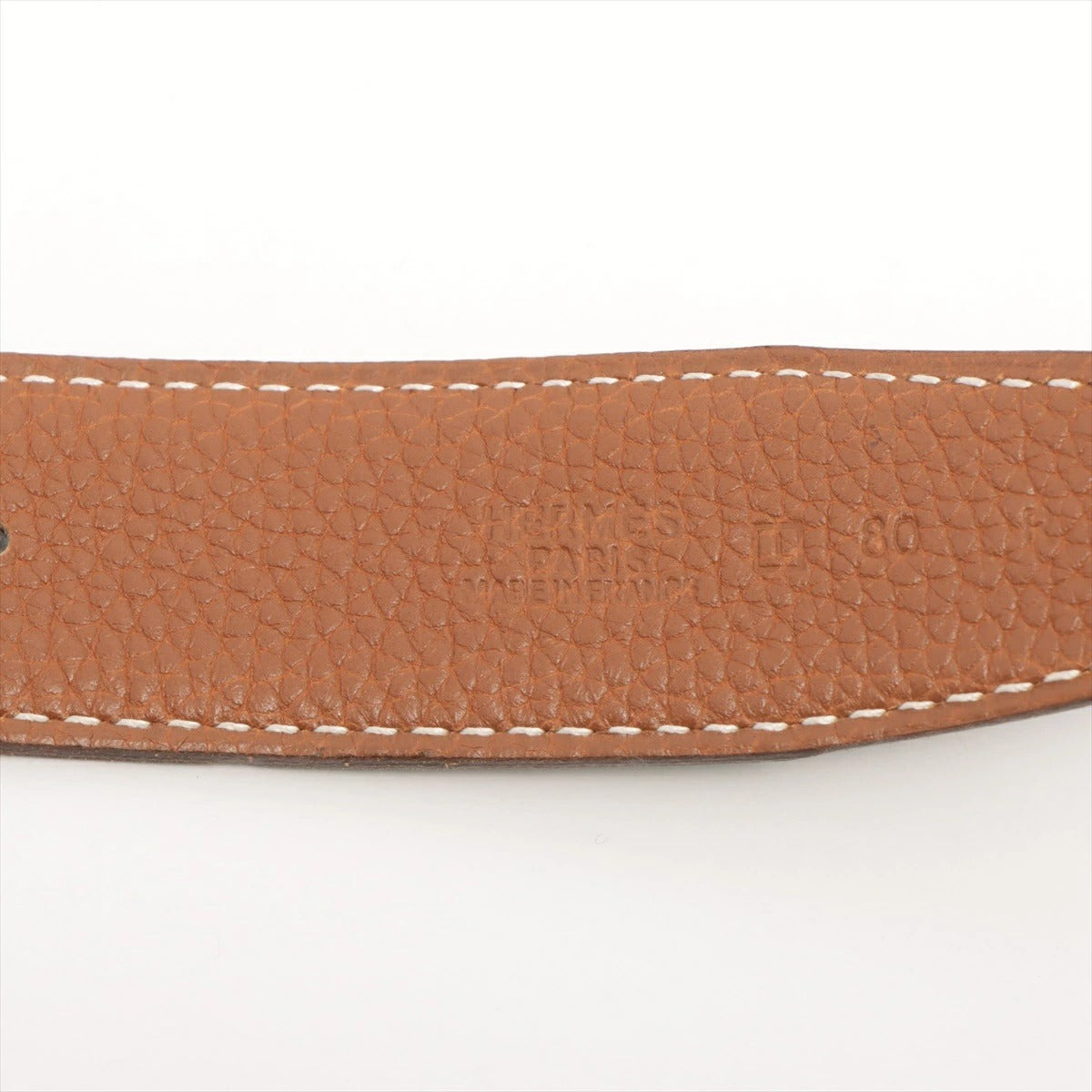 Hemès Constance H Belt, reversible, black/gold/silver, size 80