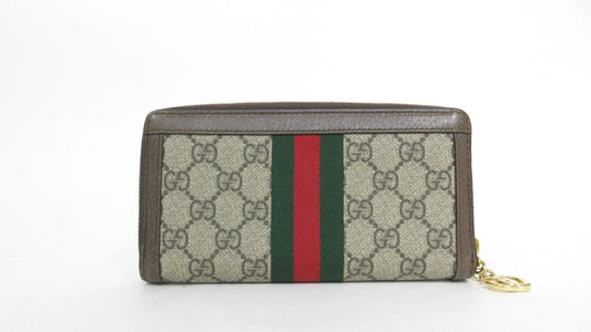 Gucci GG Supreme Ophidia Round Zip Wallet 523154