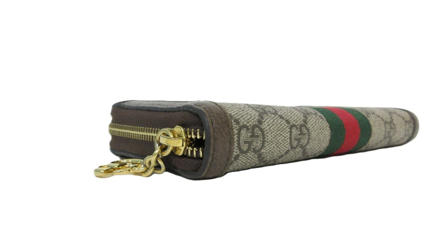 Gucci GG Supreme Ophidia Round Zip Wallet 523154