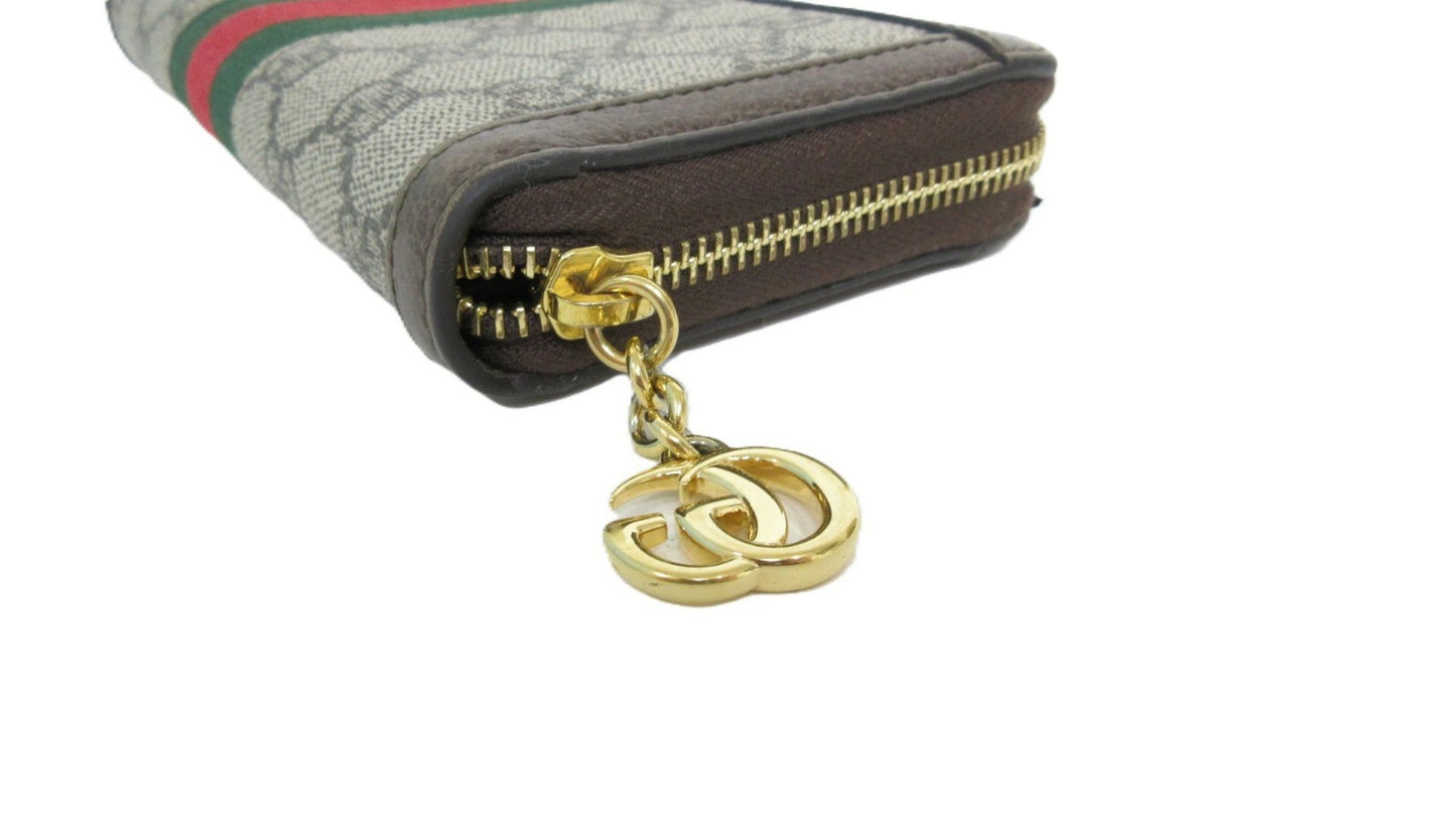 Gucci GG Supreme Ophidia Round Zip Wallet 523154