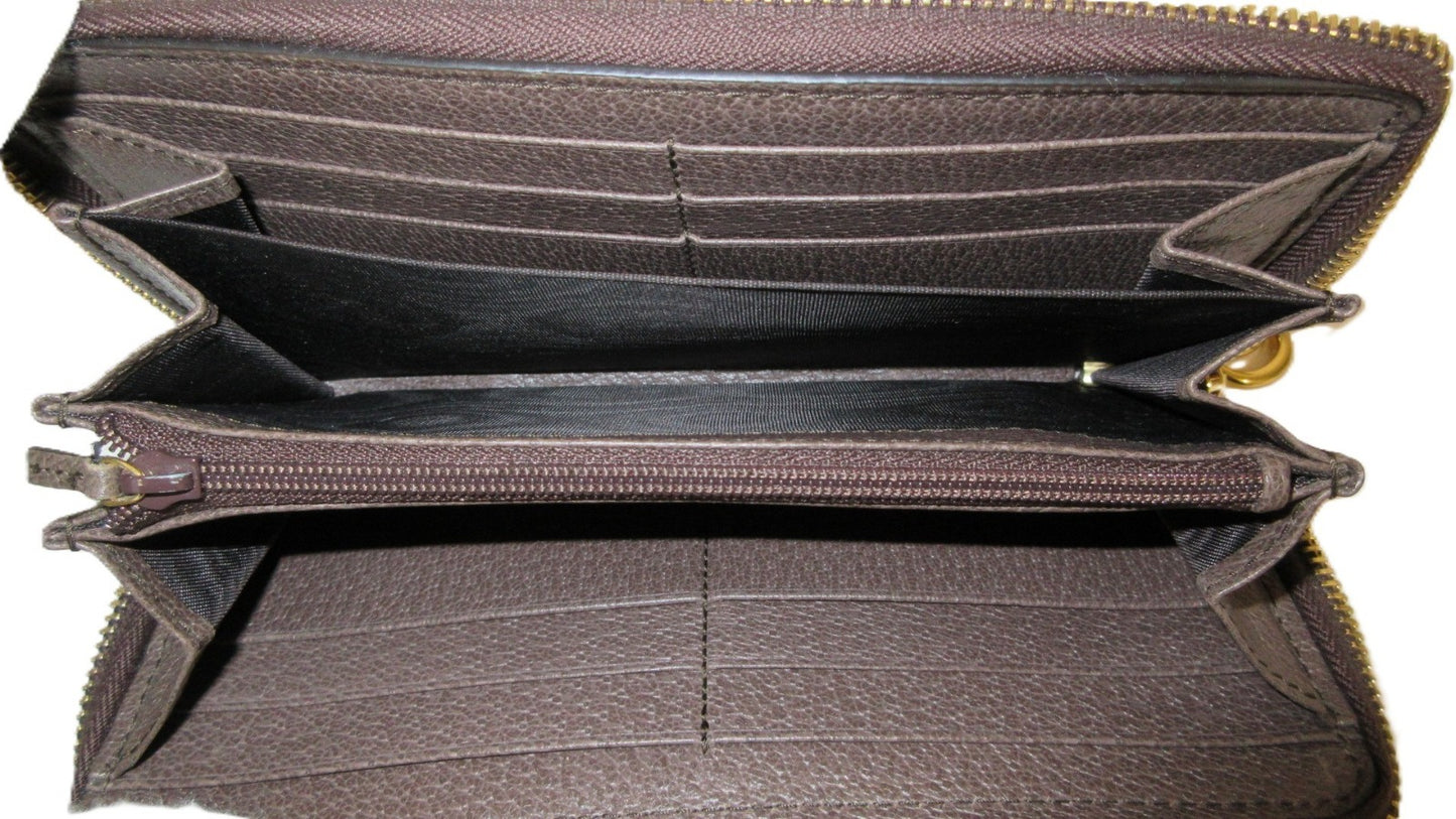Gucci GG Supreme Ophidia Round Zip Wallet 523154