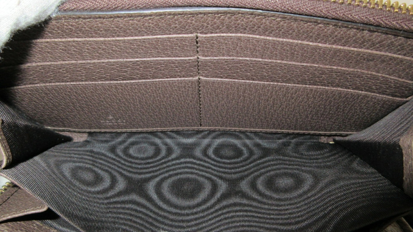 Gucci GG Supreme Ophidia Round Zip Wallet 523154