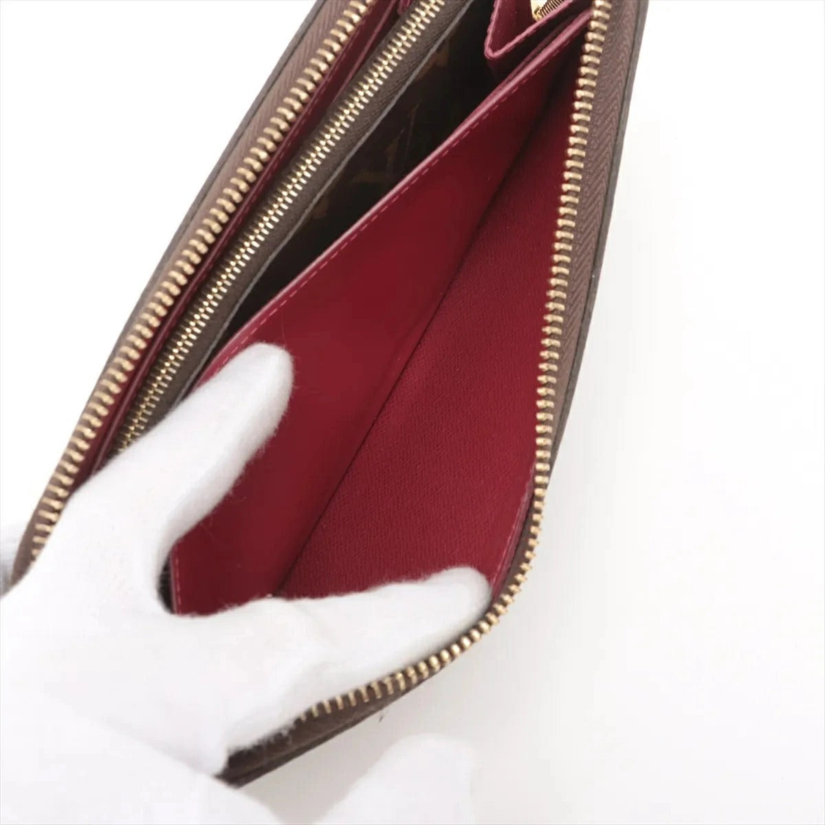Louis Vuitton Monogram Portefeuille Clemence M60742 Fuchsia