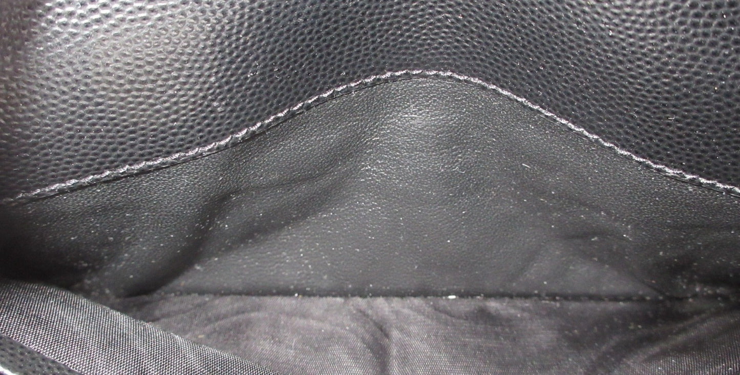 Yves Saint Laurent Cassandra V-Stitch Leather Wallet 372264