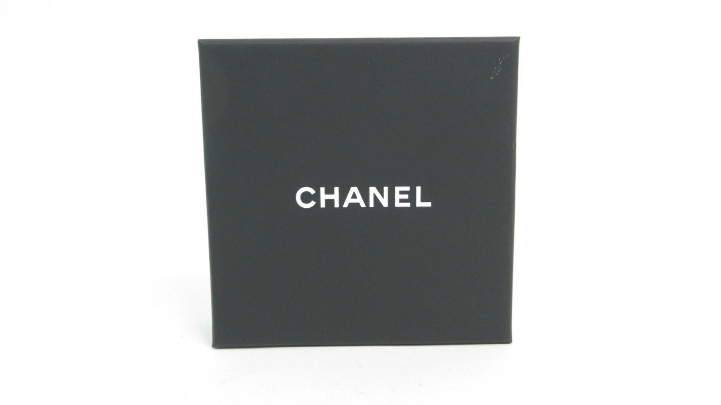 Chanel Coco Mark B24K Earrings, Coco Flower Earrings, Silver/Gold