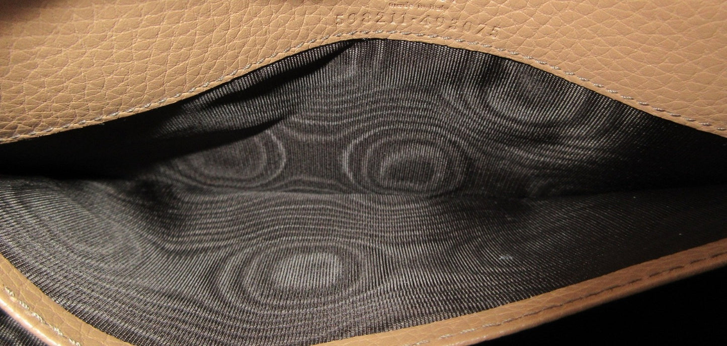 Gucci Leather Chain Wallet 598211