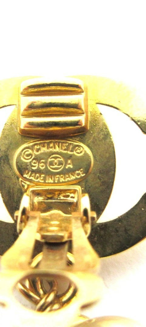 Chanel Coco Mark Turn Lock 96A Earrings