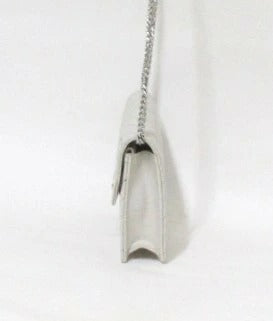 Yves Saint Laurent Paris Cassandra Leather Chain Wallet 393953