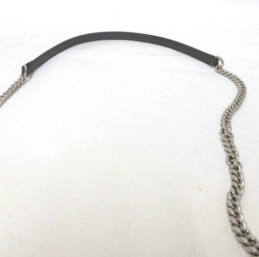 Yves Saint Laurent Paris Cassandra Leather Chain Wallet 393953