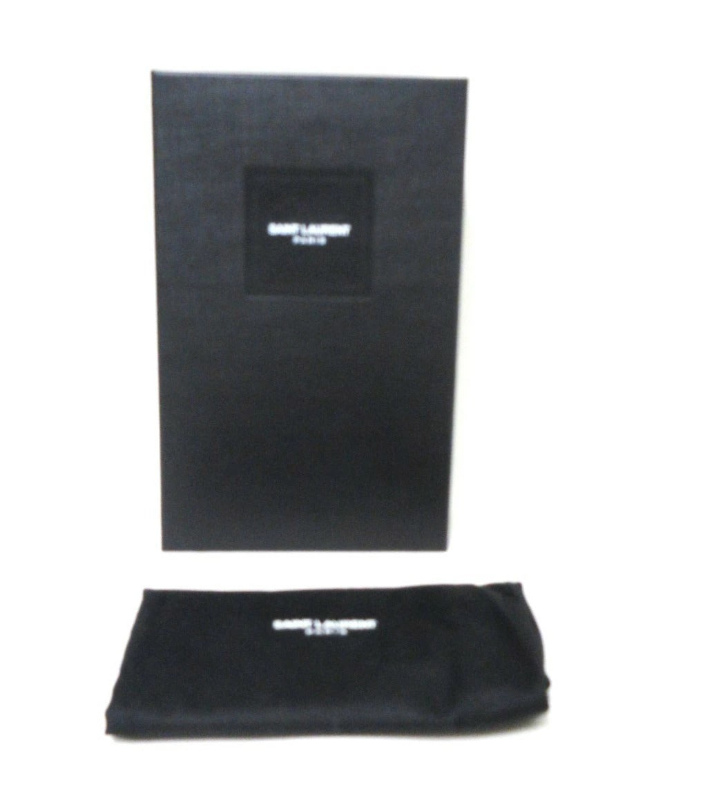 Yves Saint Laurent Paris Cassandra Leather Chain Wallet 393953
