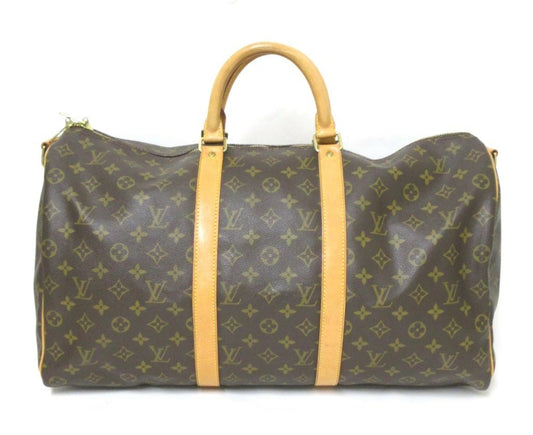 Louis Vuitton Monogram Keepall Bandouliere 50 M41416 Travel Boston Bag
