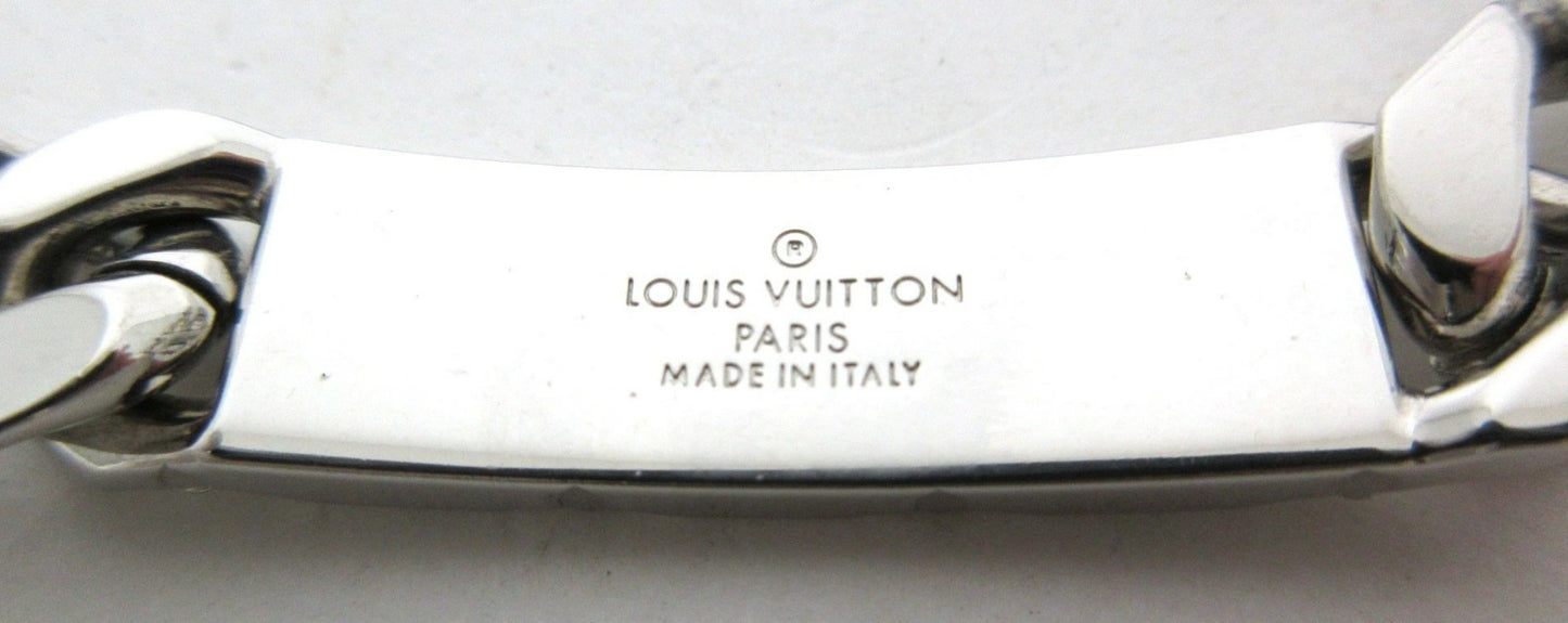 Louis Vuitton Chain Bracelet Monogram Bracelet L M00856 Silver Metal