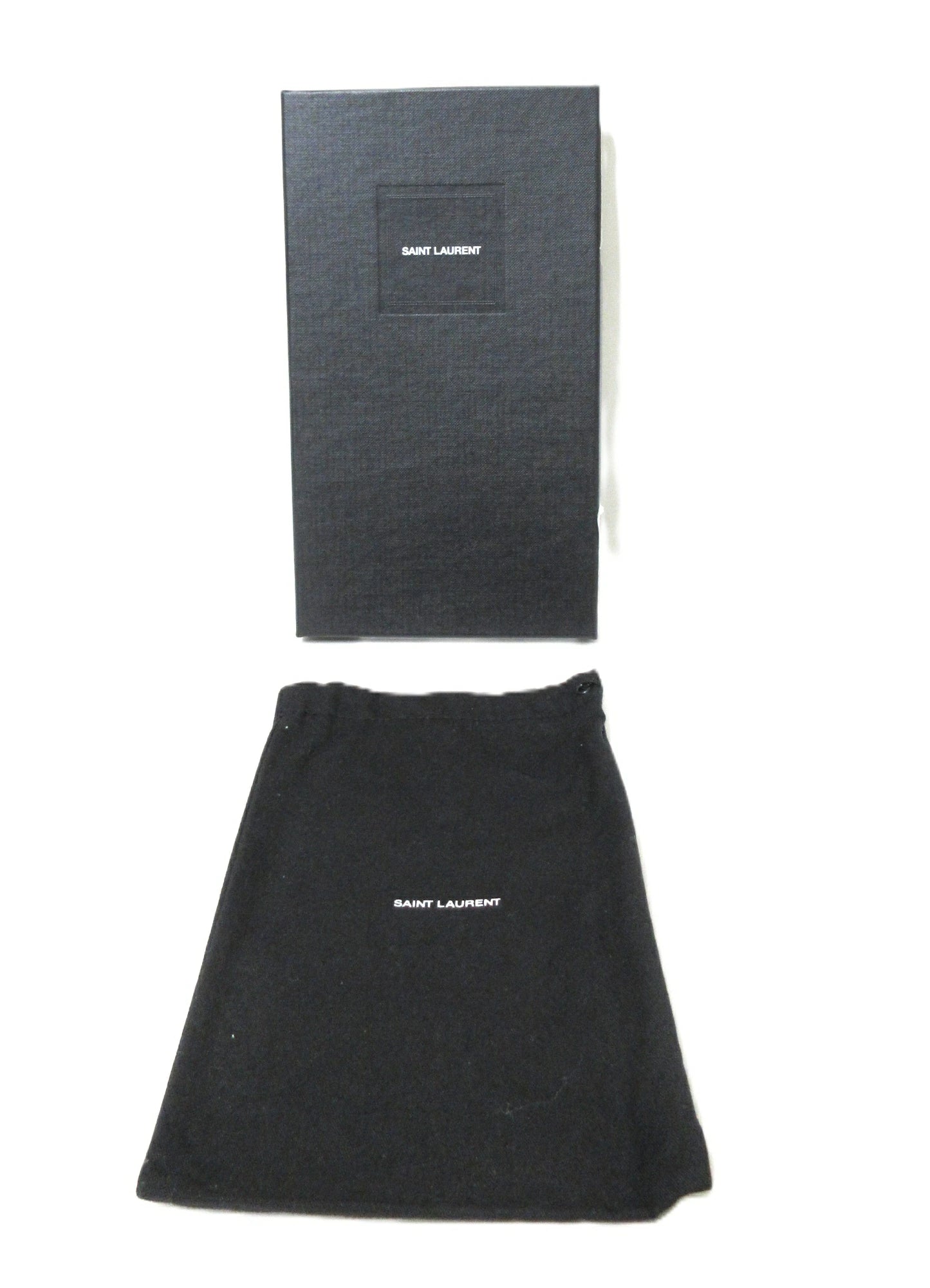 Yves Saint Laurent Paris V-Stitch Leather Round Zip Wallet 358094
