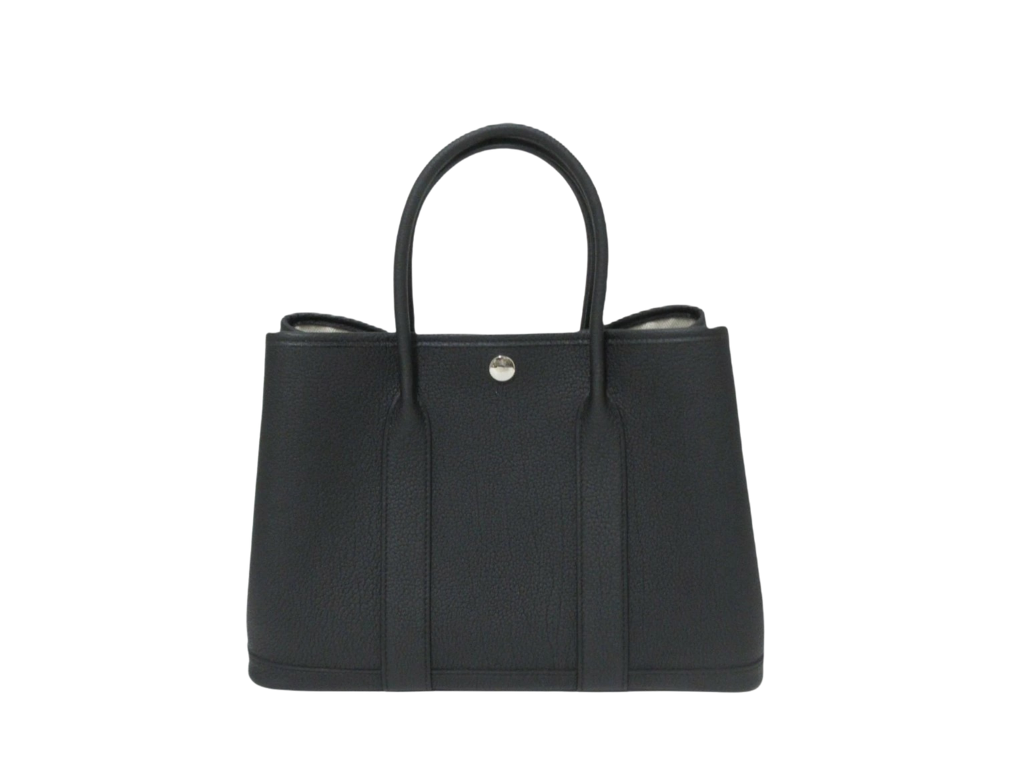 Hèrmes Garden Party TPM Negonda Black Tote Bag with K (2025)