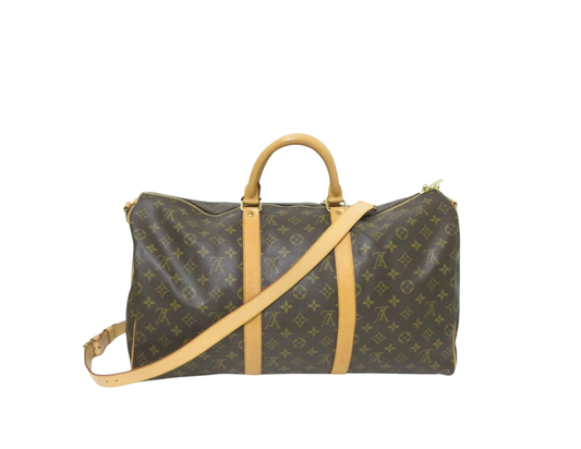 Louis Vuitton Monogram Keepall Bandouliere 50 M41416 Travel Boston Bag