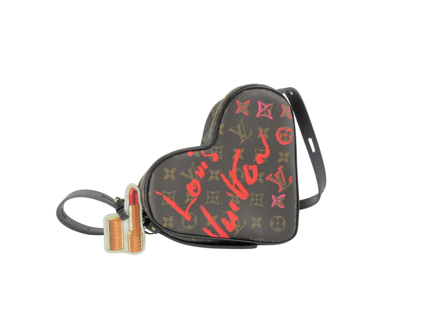 Louis Vuitton Monogram/Valentine Sac Cool Heart-shaped Shoulder Bag M45890