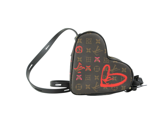 Louis Vuitton Monogram/Valentine Sac Cool Heart-shaped Shoulder Bag M45890