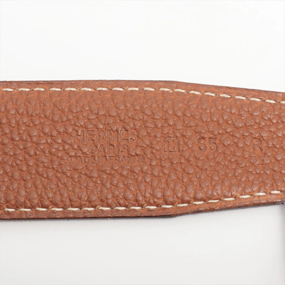 Hermès Constance  H Belt Reversible  Black/Gold  85 SIZE H:2004