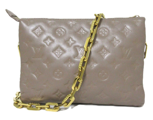 Louis Vuitton Lambskin Coussion PM Taupe