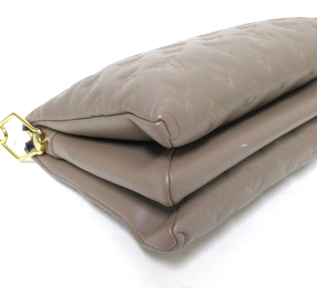 Louis Vuitton Lambskin Coussion PM Taupe