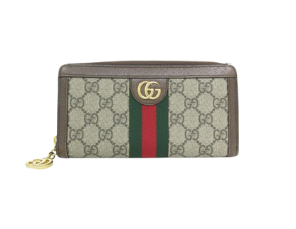 Gucci GG Supreme Ophidia Round Zip Wallet 523154