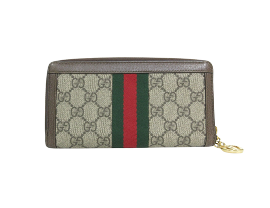 Gucci GG Supreme Ophidia Round Zip Wallet 523154